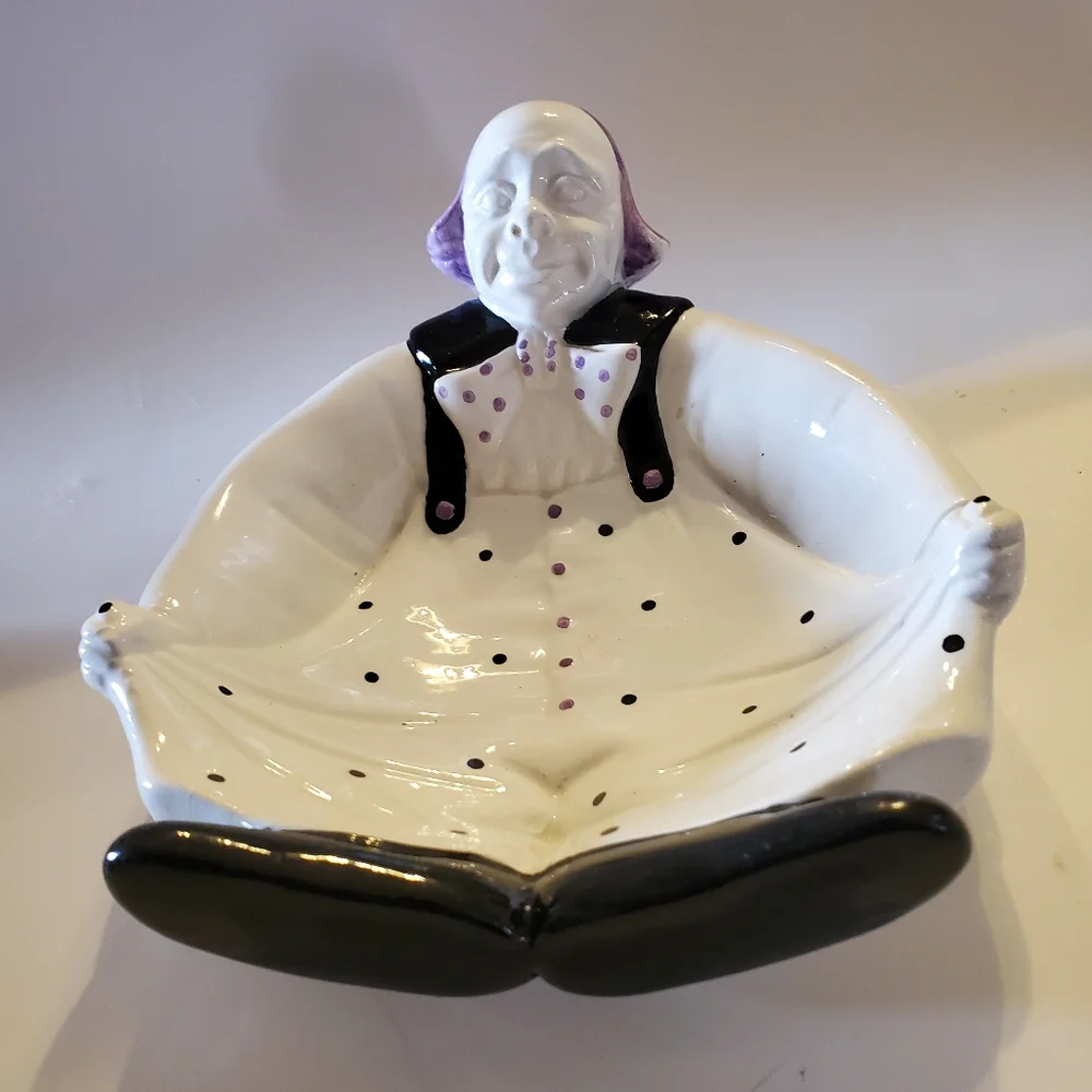 Vintage Place Setter Butler Trinket Dish Made in Italy‎ Strange Boho Cottagecore